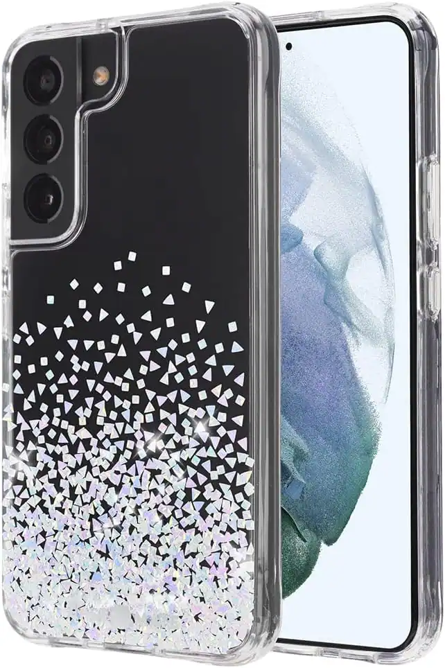 Back. Case-Mate - Case-Mate Twinkle Diamond Ombre Case - Samsung Galaxy S22 - Twinkle Diamond.