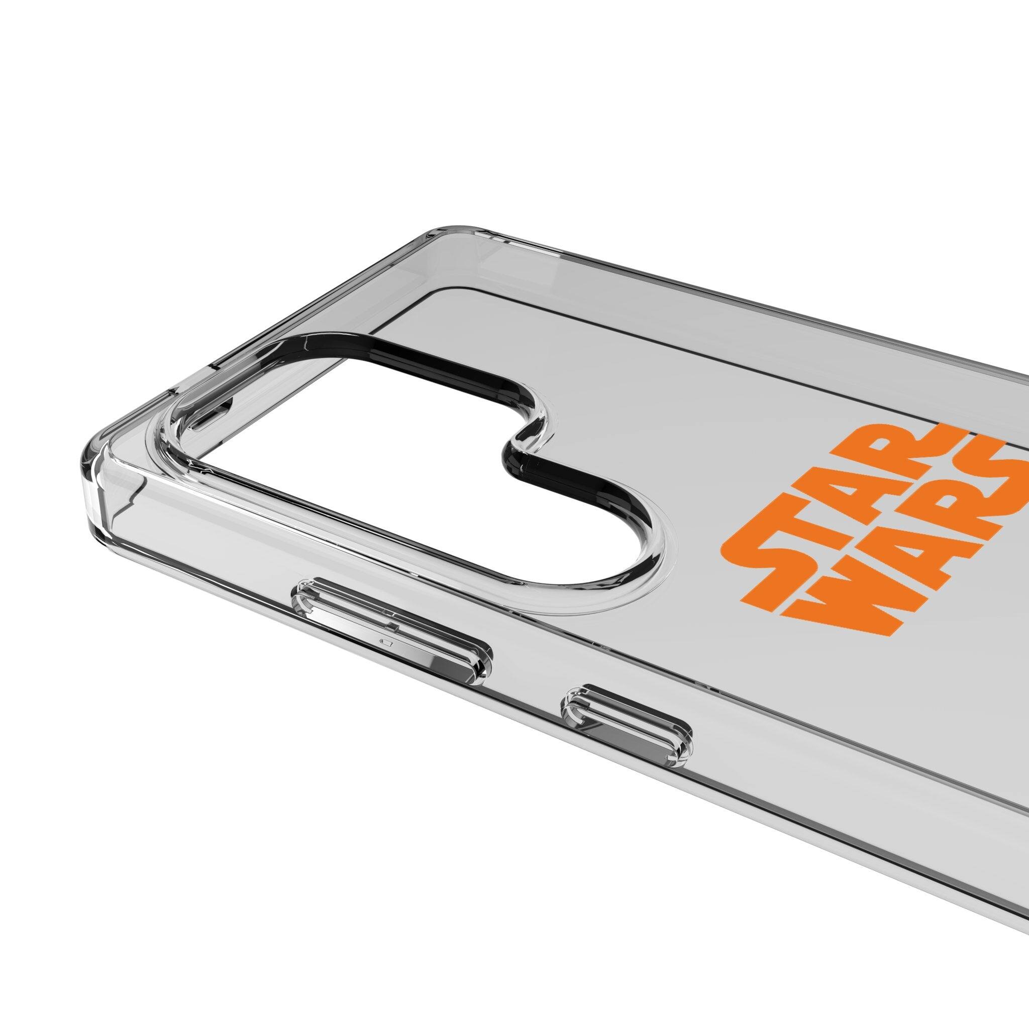 Left. Keyscaper - Star Wars: The Force Awakens Color Block Clear Phone Case - Samsung Galaxy S25 Plus - BB-8.