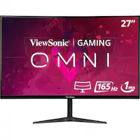 ViewSonic - VX2718-2KPC-MHD 27" LCD Curved QHD Adaptive Sync Gaming Monitor (DisplayPort and HDMI) - Black - Front_Zoom