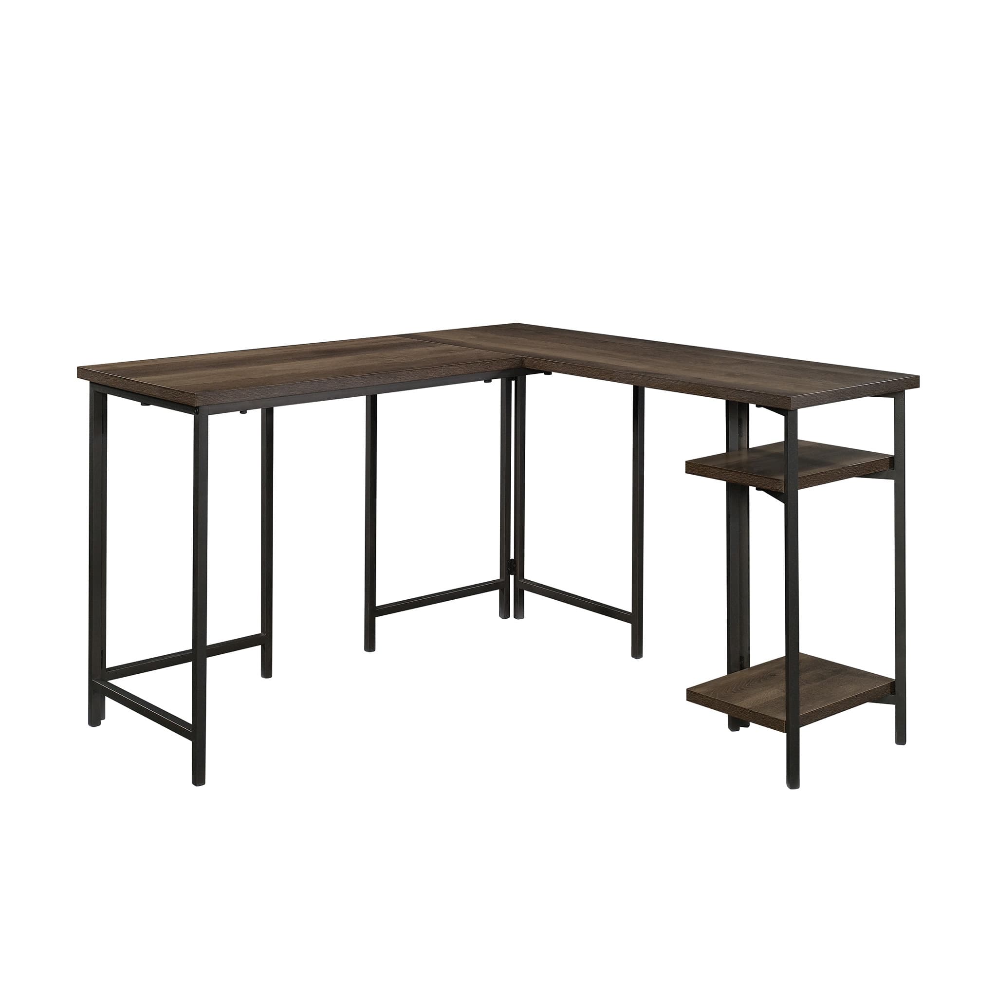 Tiramisubest - L-Shaped Computer Desk, finish - Brown