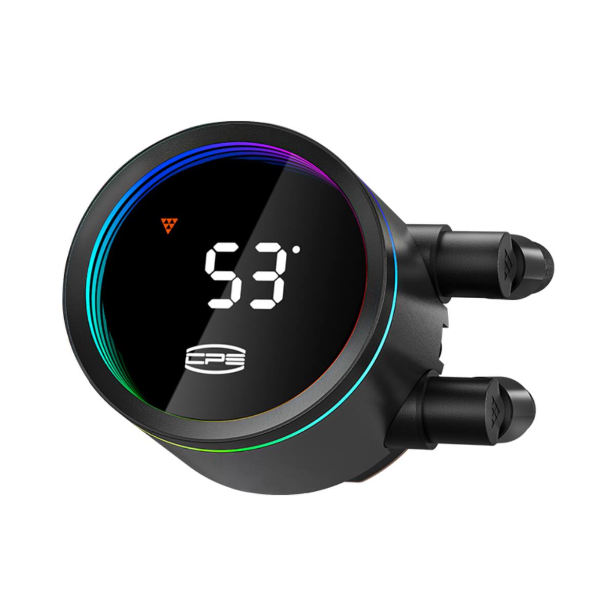 Angle. PCCOOLER - DA360 Pro ARGB Digital AIO CPU Liquid Cooler, 360mm Radiator, 300W TDP, 270° Rotatable Digital Display - Black.