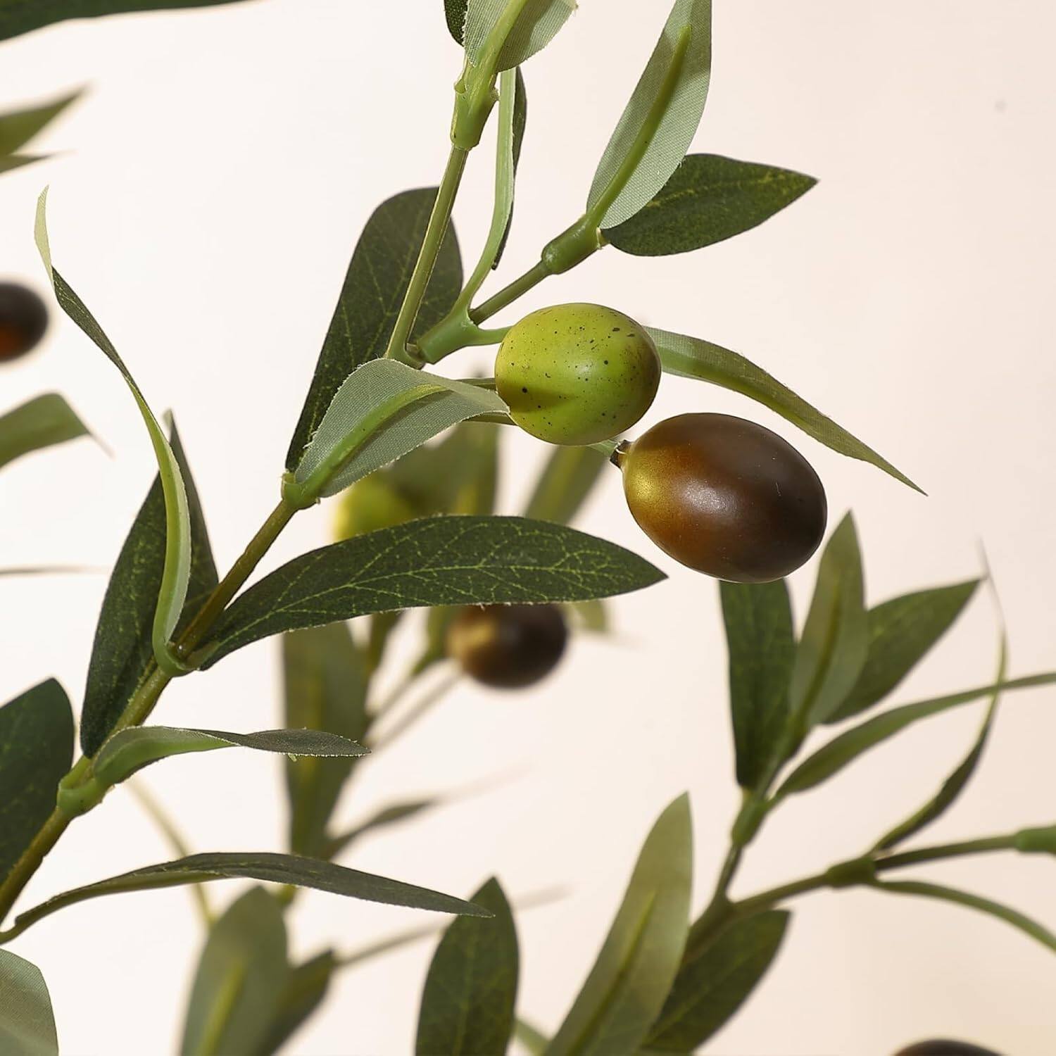 Alt View 6. Acekool - Artificial Olive Tree 6FT,Large Artificial Tree Faux Plants for Home Office Outdoor Decor - Green.