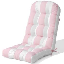 Crestlive Products - Outdoor High Back Adirondack Rocking Chair Cushions - Pink White