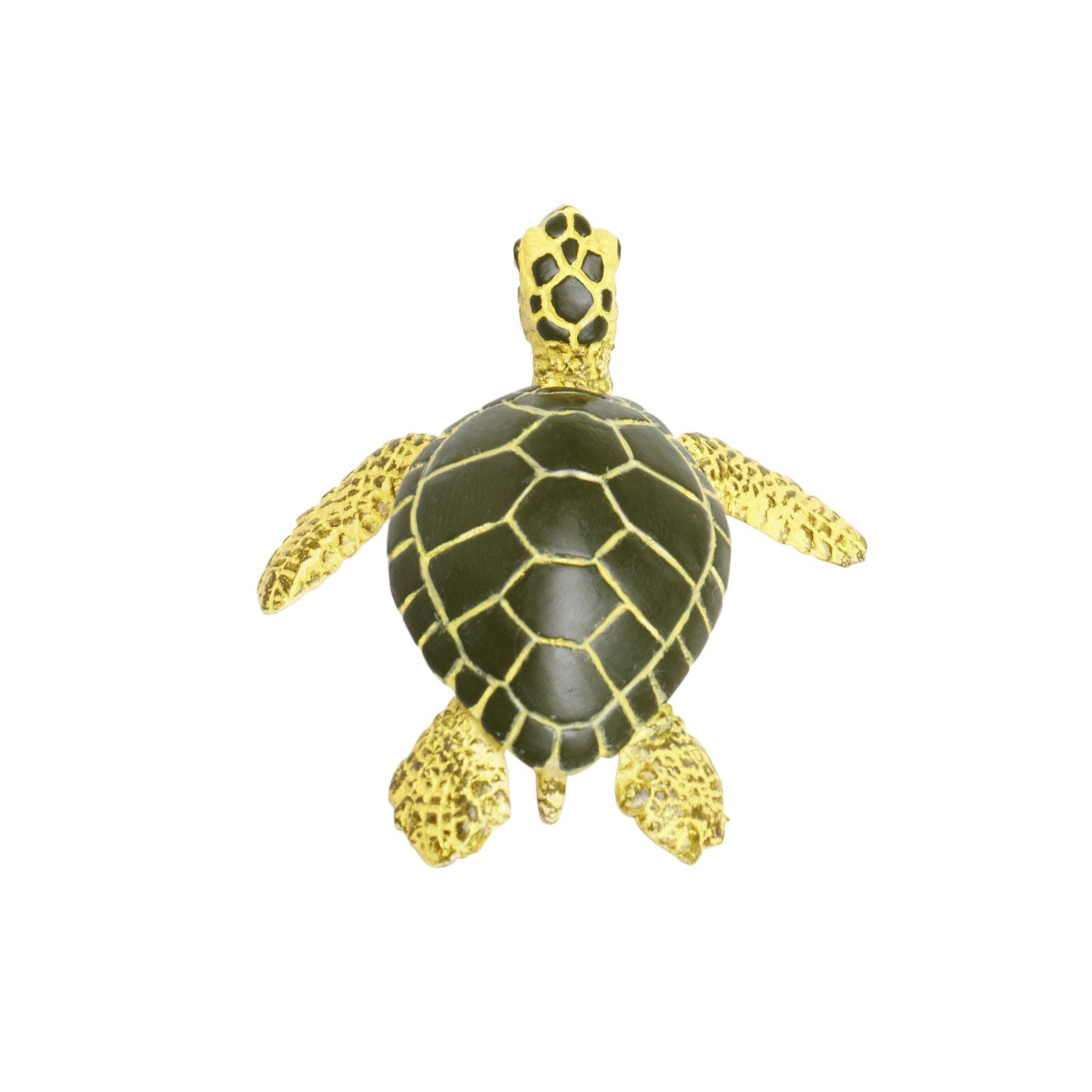 Back. Safari Ltd. - Green Sea Turtle Baby Toy Figurine.