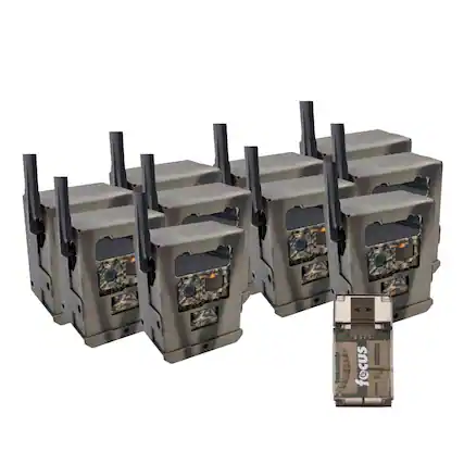 Front. Yellowstone - Yellowstone Metal Box for Y2 Cellular Trail Camera (10 Pack) with Card Reader.