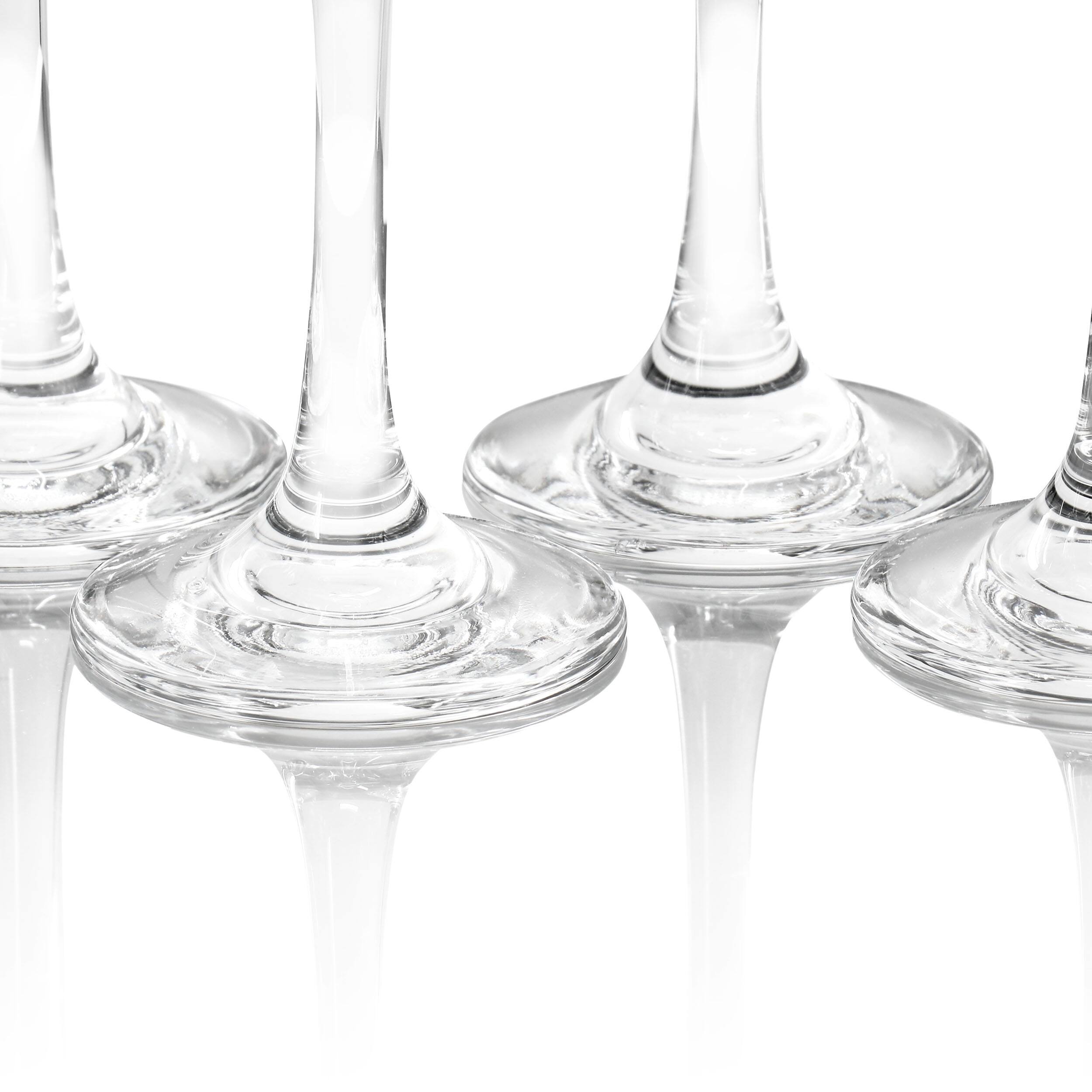 Alt View 2. Gibson - Gibson Home Belinni 4 Piece 6.4oz Fluted Champagne Glass Set - Clear.
