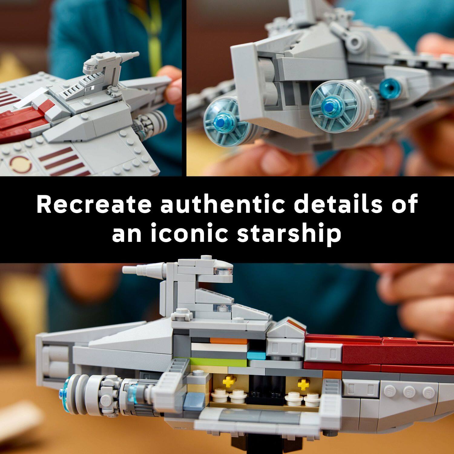 Recreate authentic details of an iconic starship.