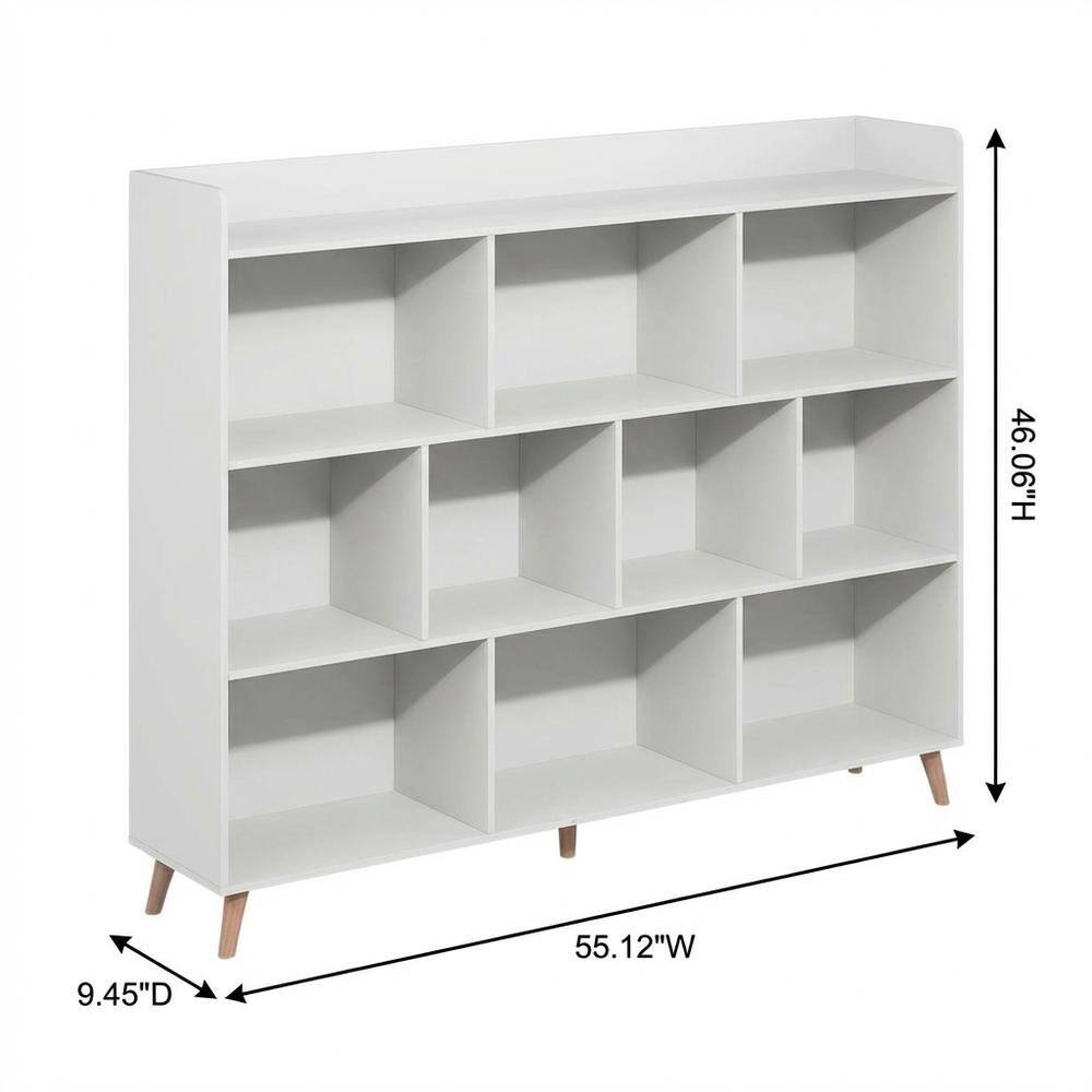 FurniFact - Bookshelf with Engineered Wood Finish for Home Office and Living Room - White price history on PriceWatchPro