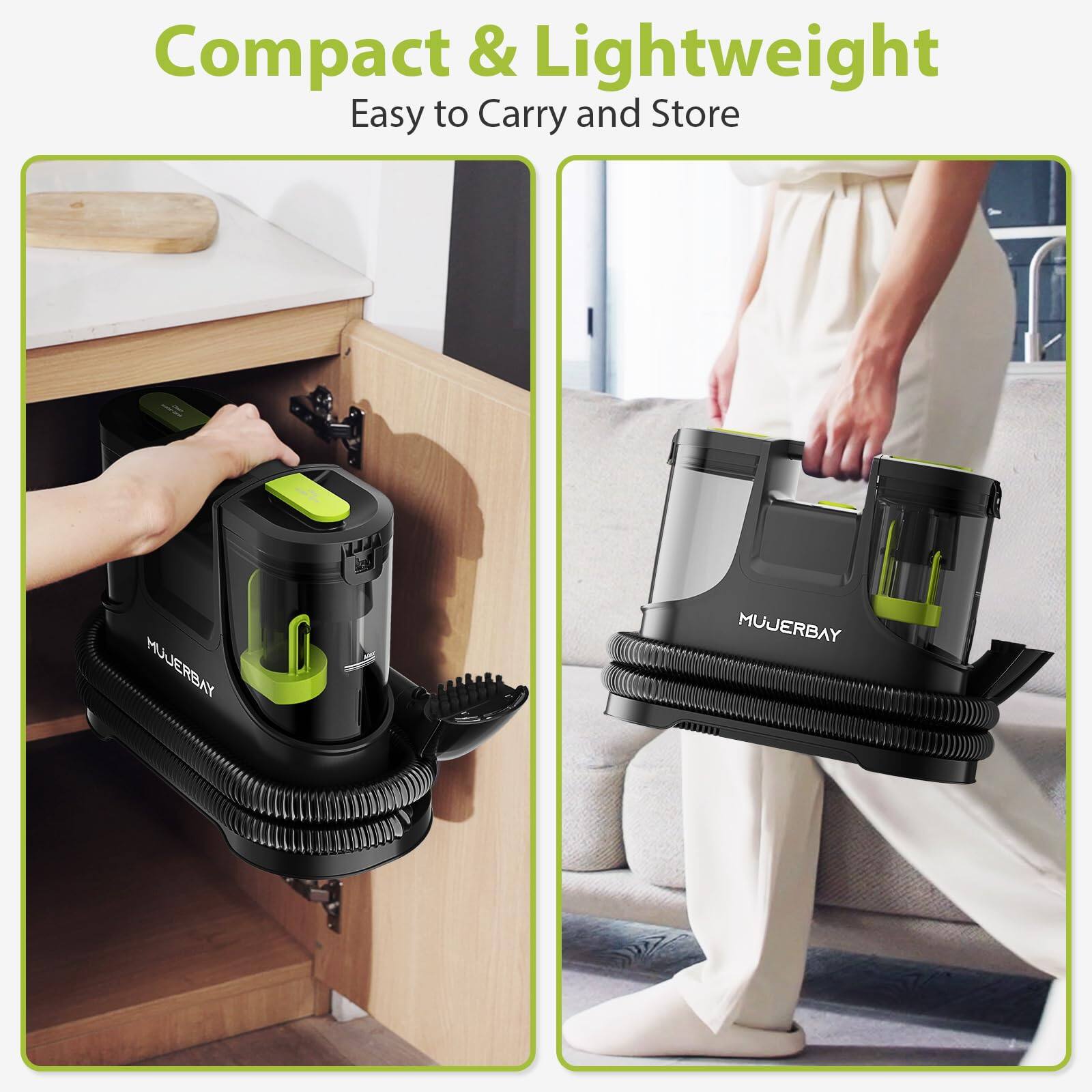 Compact & Lightweight  
Easy to Carry and Store  

MUJERBAY