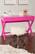 Alt View 17. Linon Home Décor - Penrose Two-Drawer Campaign-Style Writing Desk - Raspberry Pink.