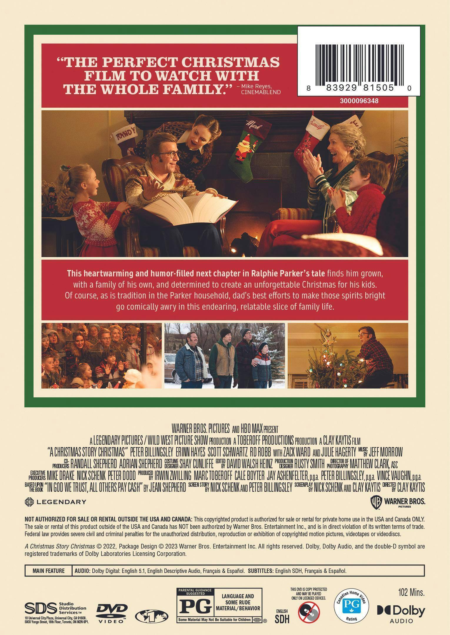 Back. A Christmas Story Christmas [DVD].