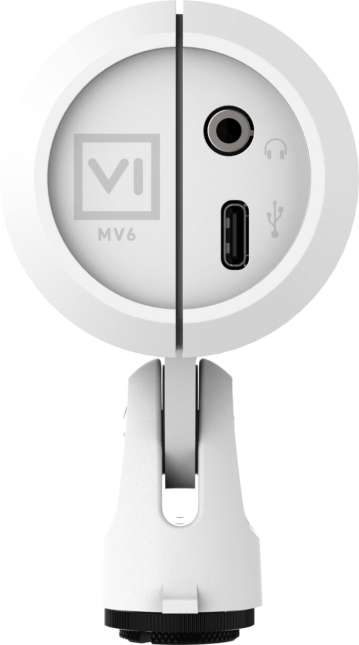 Alt View 2. Shure - MV6 USB Gaming Microphone Gen 2 - White.