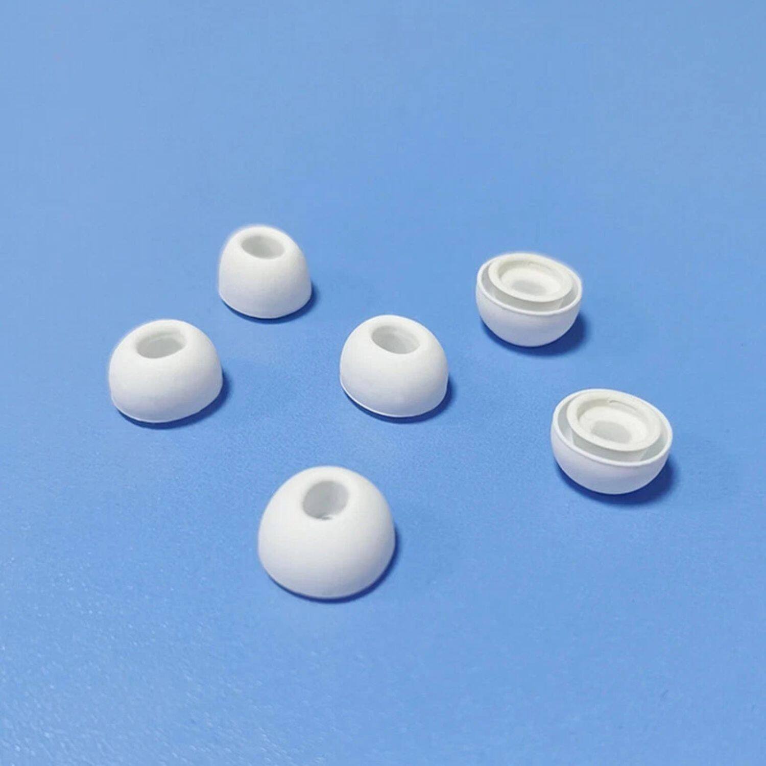 Alt View 2. Home Collection - 1 Pair Medium Ear Tips Replacement Covers for Apple AirPods Pro - White.