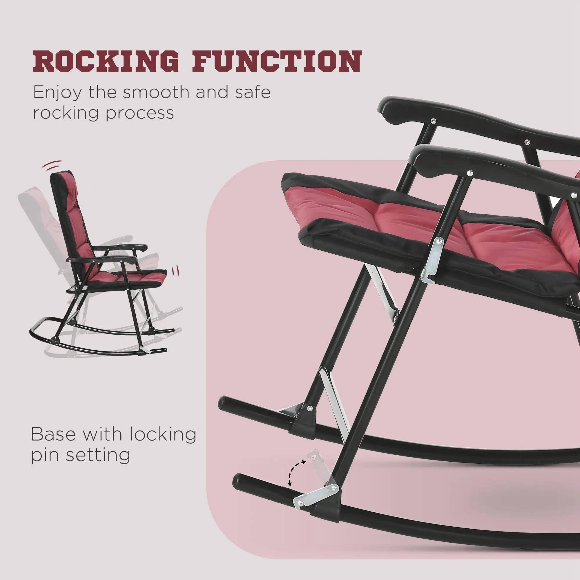 ROCKING FUNCTION  
Enjoy the smooth and safe rocking process  

Base with locking pin setting