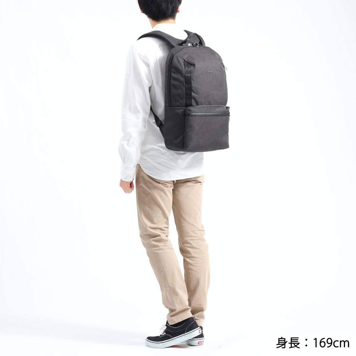 Left. Pacsafe - Pacsafe Metrosafe X 20L backpack (Black) - Slate.