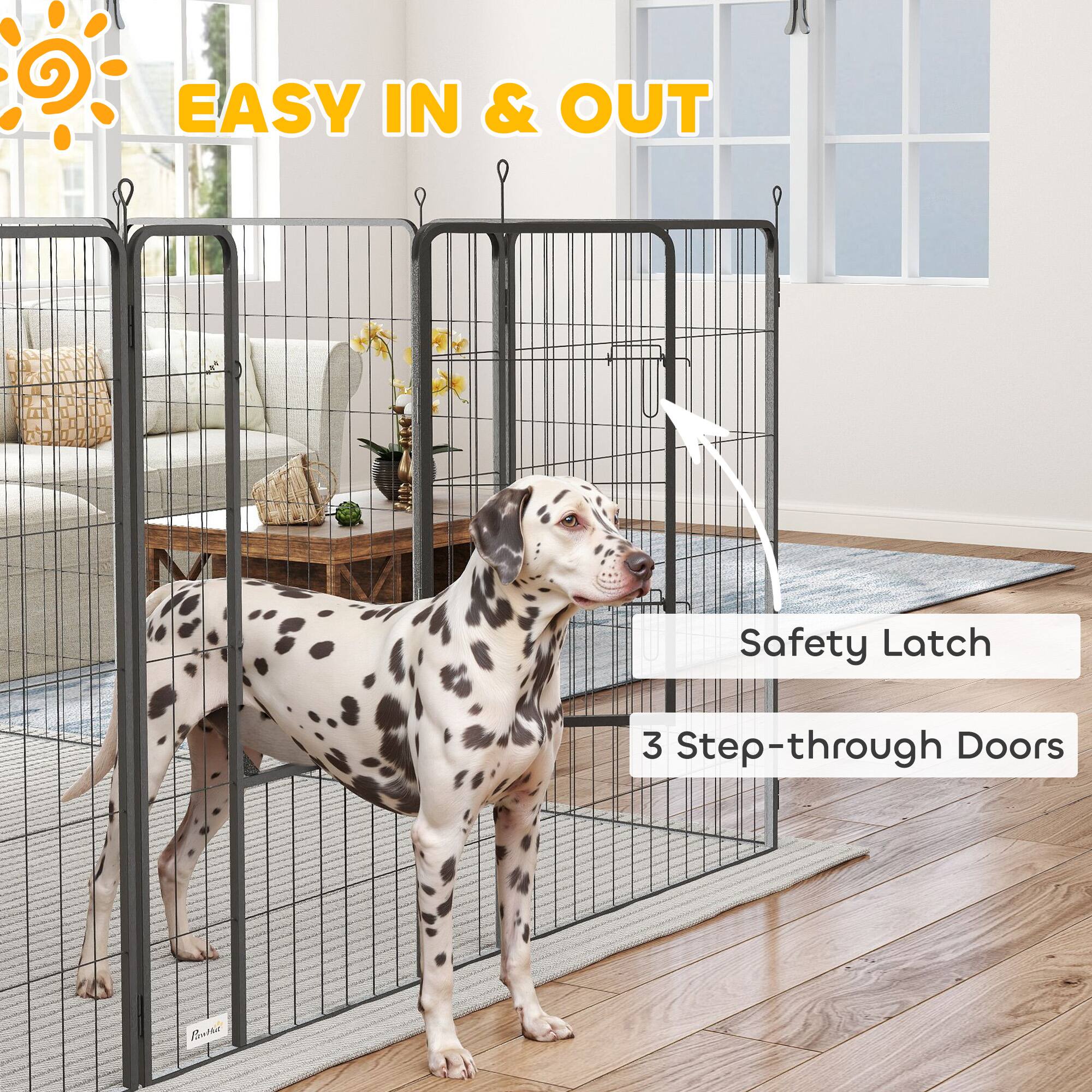 EASY IN & OUT

Safety Latch

3 Step-through Doors