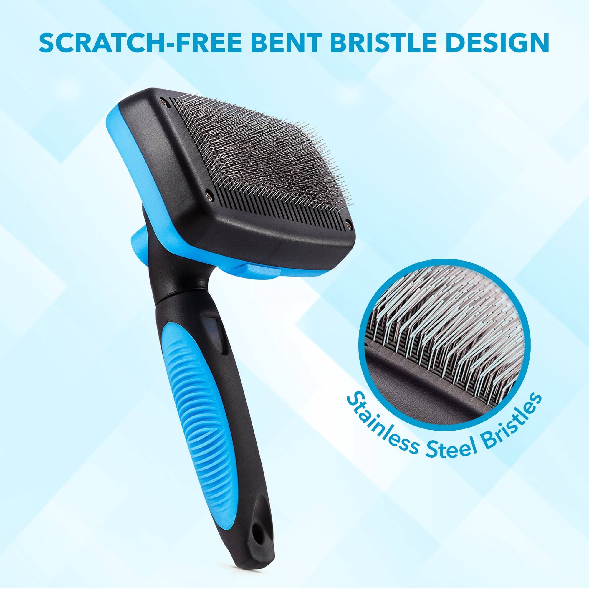 SCRATCH-FREE BENT BRISTLE DESIGN  
Stainless Steel Bristles