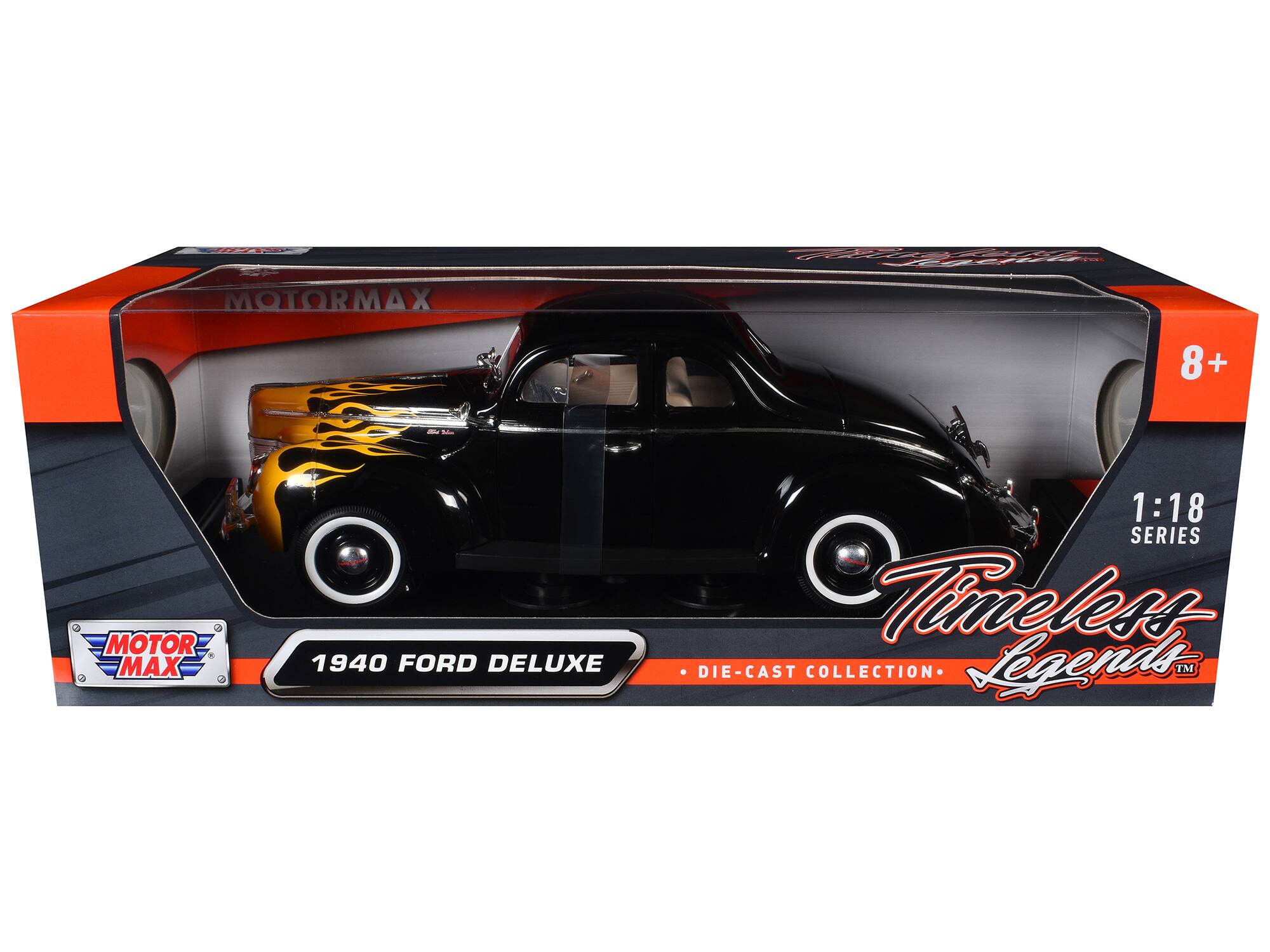 MOTORMAX 8+ MOTOR MAX 1940 FORD DELUXE 1:18 SERIES Timeless DIE-CAST COLLECTION Legends. TM