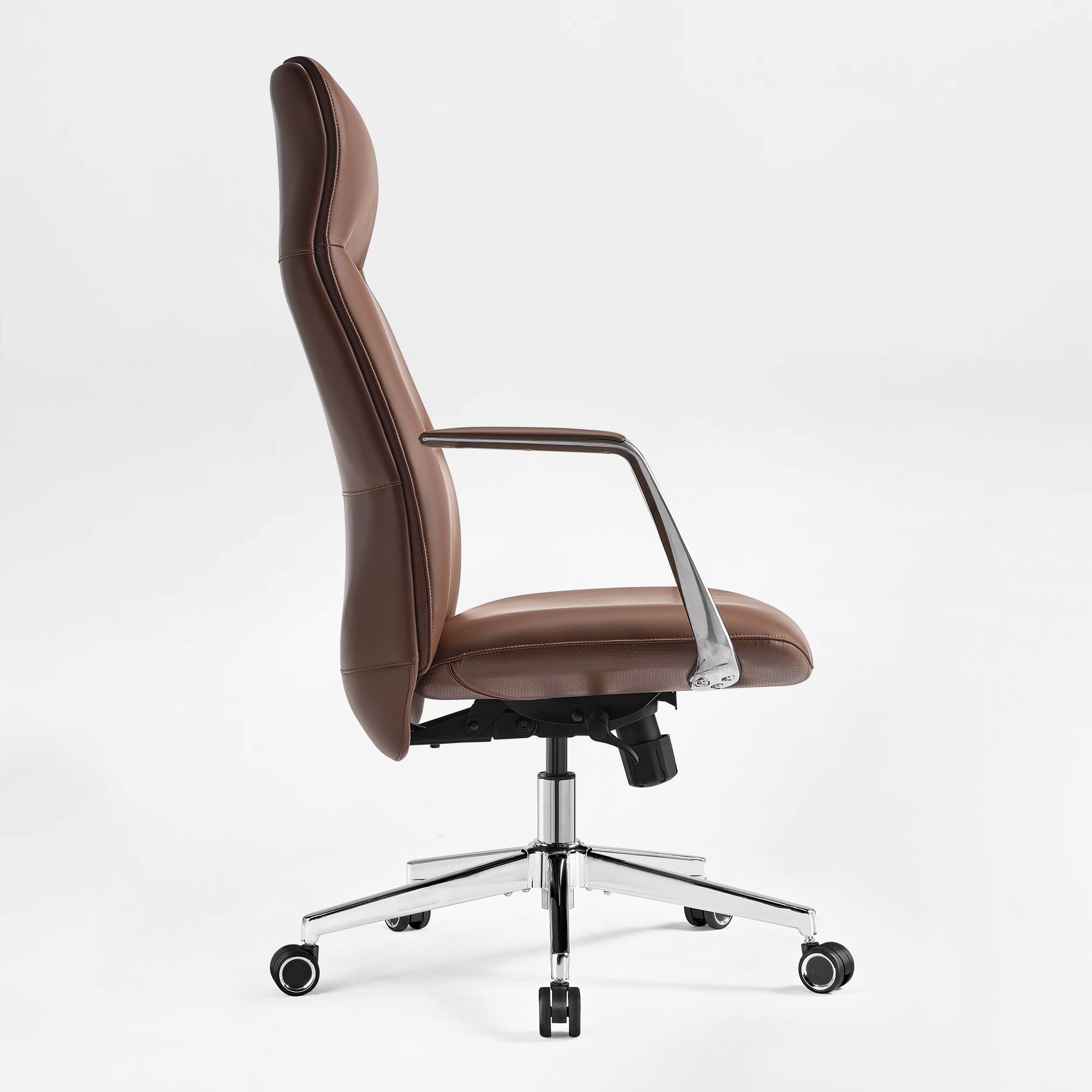 Alt View 3. Eureka Ergonomic - Ergonomic Executive Office Chair with Lumbar Support & High Back Support - Brown.