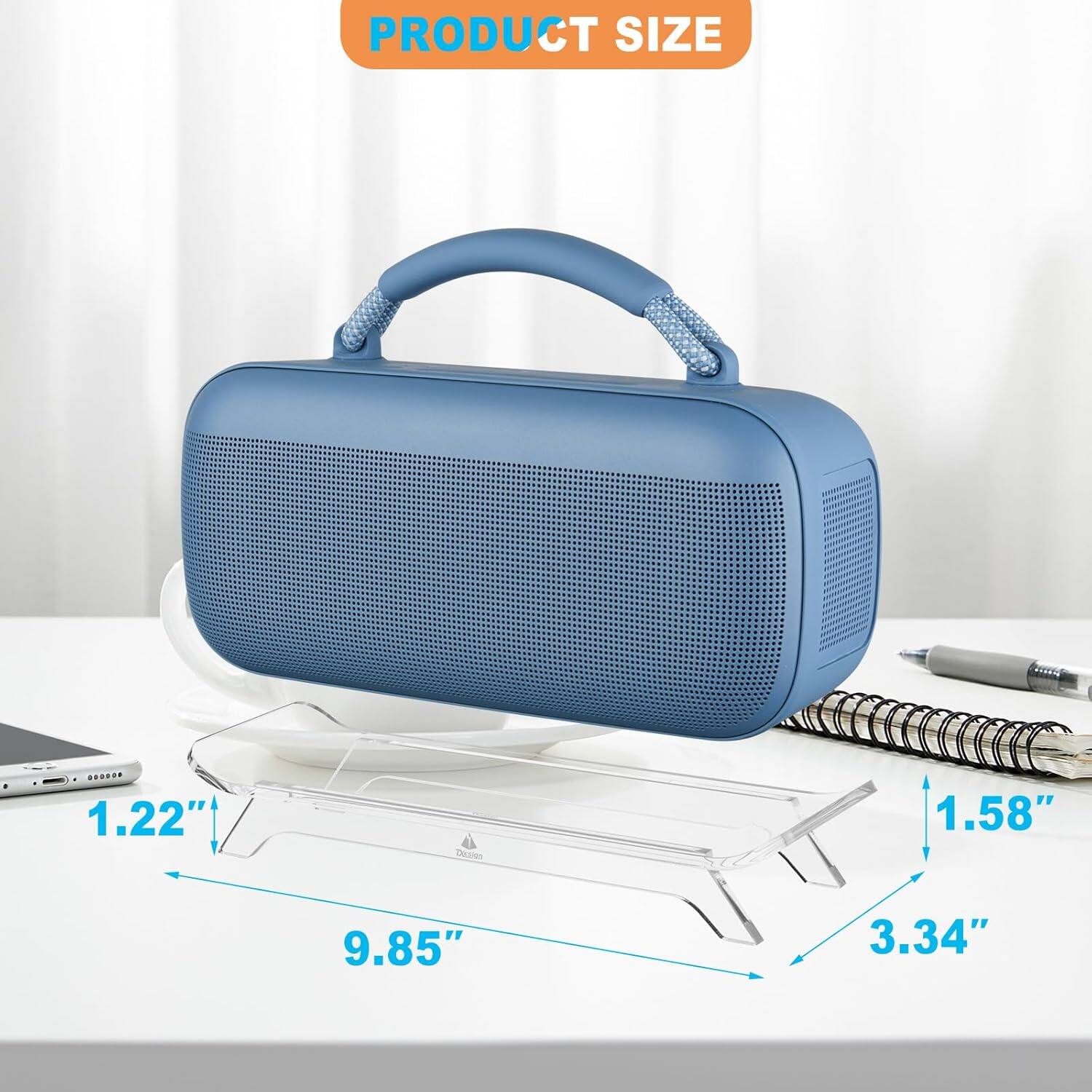 PRODUCT SIZE  
1.22" x 1.58" x 9.85" x 3.34"