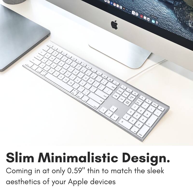 Slim Minimalistic Design. Coming in at only 0.59" thin to match the sleek aesthetics of your Apple devices.