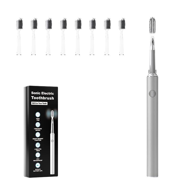 Sonic Electric Toothbrush  
Gift For Your Teeth  

1. 3 Brushing Modes  
2. Smart Memory Function  
3. 2 Minutes Timer  
4. Waterproof  
5. 90 Days Battery Life