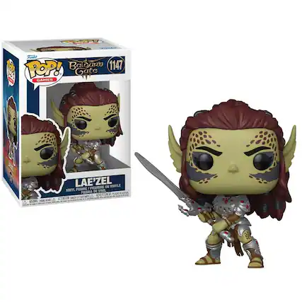 Funko POP! BalouR's Gate 1147
LAE'ZEL
VINYL FIGURE / FIGURINE EN VINYLE / FIGURA DE VINIL / FIGURA DE VINIL
WARNING: CHOKING HAZARD - ATTENTION: GAGNANT DE FORTENT - ADVERTENCIA: PELO DE 3 AÑOS
