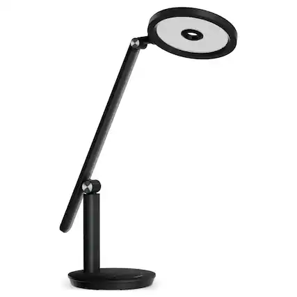 Front. Honeywell - H6 Desk Lamp 800LM Dimmable Eye-Caring Led Desk Light Touch Control Tall Desk Reading Light with Timer - Black.