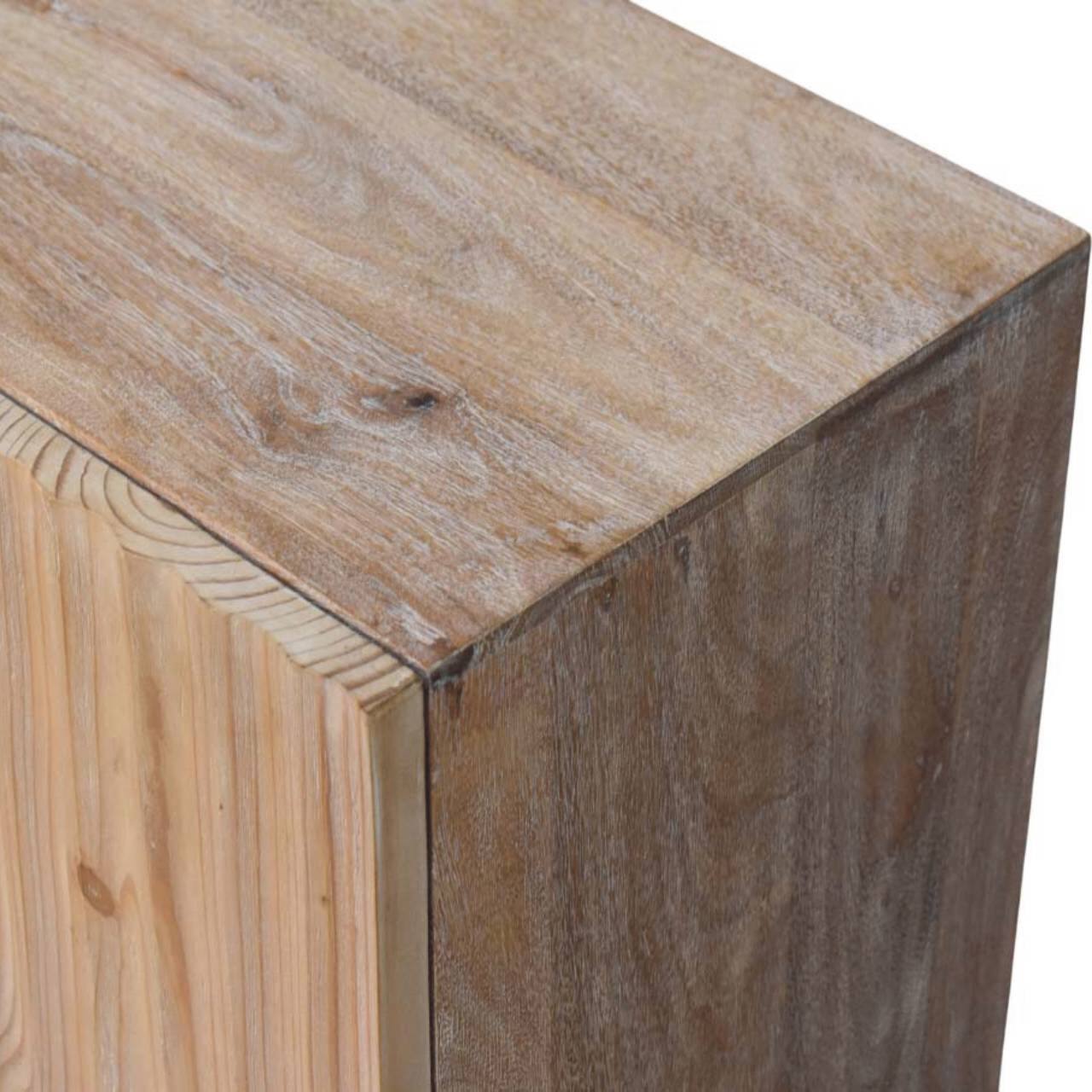 Alt View 2. Artisan Furniture - Artisan Furniture Solid Wood Sandgrain Pine & Mango Sideboard - Brown.