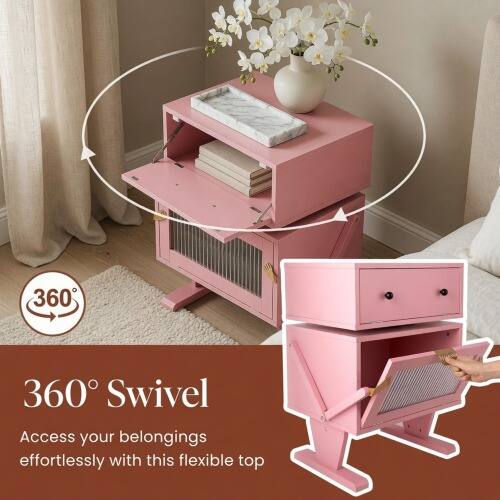 360° Swivel  
Access your belongings effortlessly with this flexible top