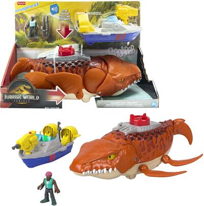 Fisher Price Jurassic World: Rebirth Imaginext Aquachomp Chase Fisher Price Jurassic World: Rebirth Imaginext Aquachomp Chase