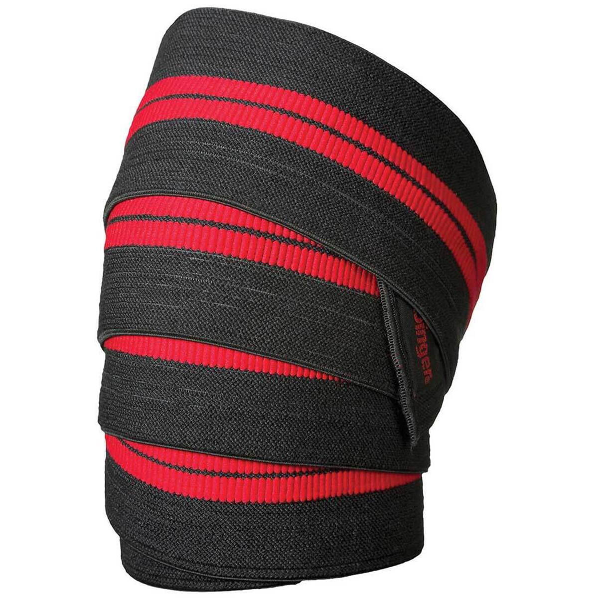 Alt View 1. Harbinger - Harbinger Red Line Weight Lifting Knee Wraps - Black.