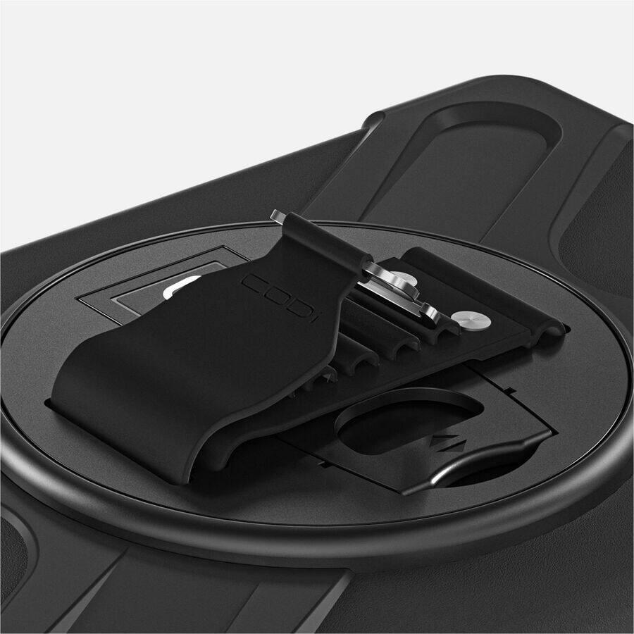 Alt View 4. CODi - CODi Rugged Case for Samsung Galaxy Tab A9+ - Drop Resistant, Shock Absorbing, Bump Resistant, Shoulder Strap, Hand - Black.