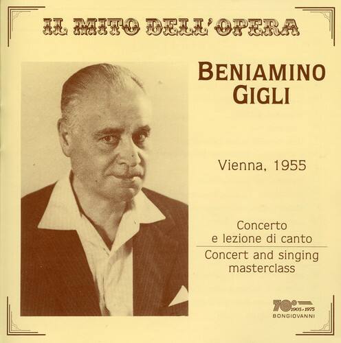 Beniamino Gigli - Singing Master Class   - COMPACT DISCS [CD] price history on PriceWatchPro