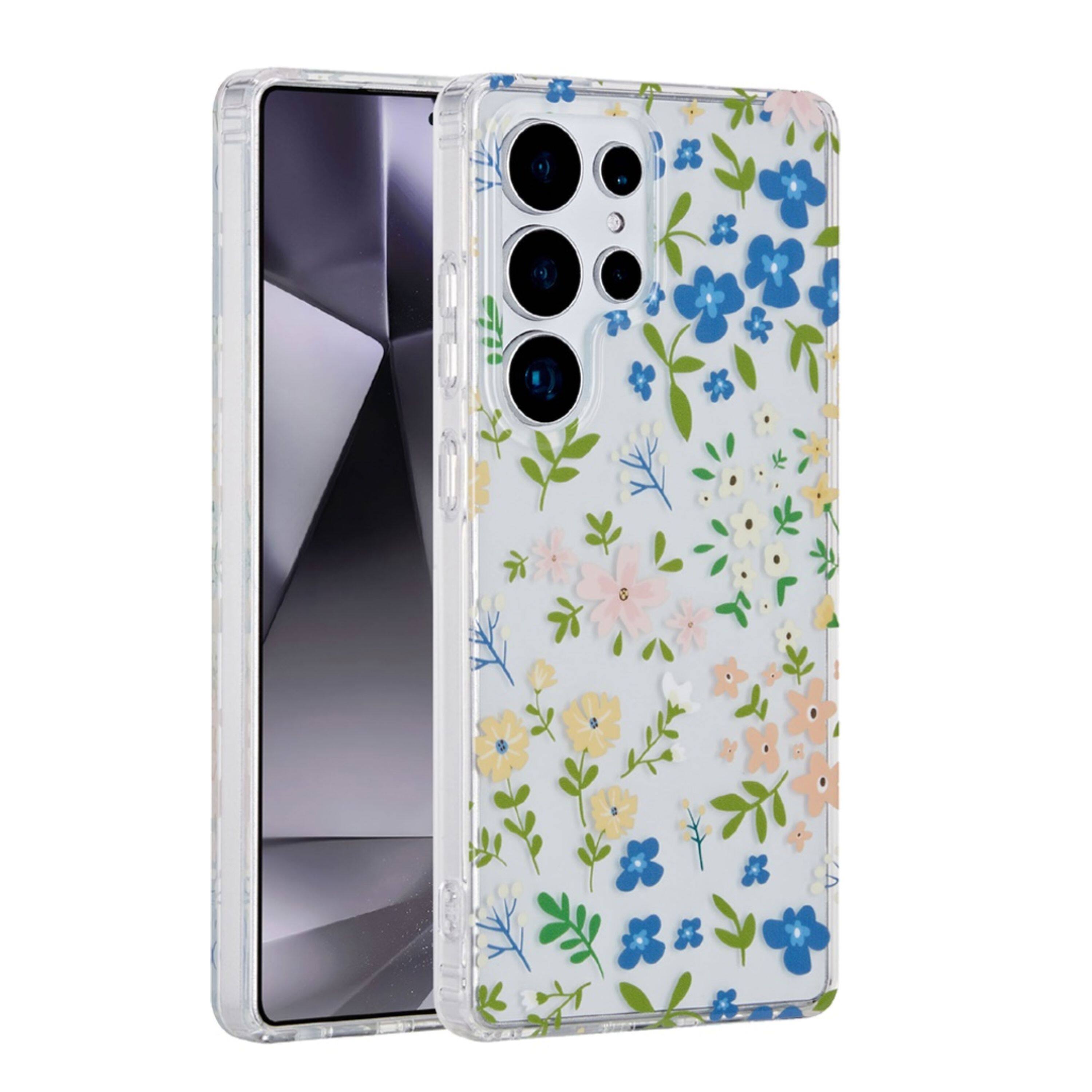 Kitcheniva - Dual Layer In Mold No Fade Design TPU Phone Case For Samsung Galaxy S24 Ultra - Mulitcolor Floral price history on PriceWatchPro