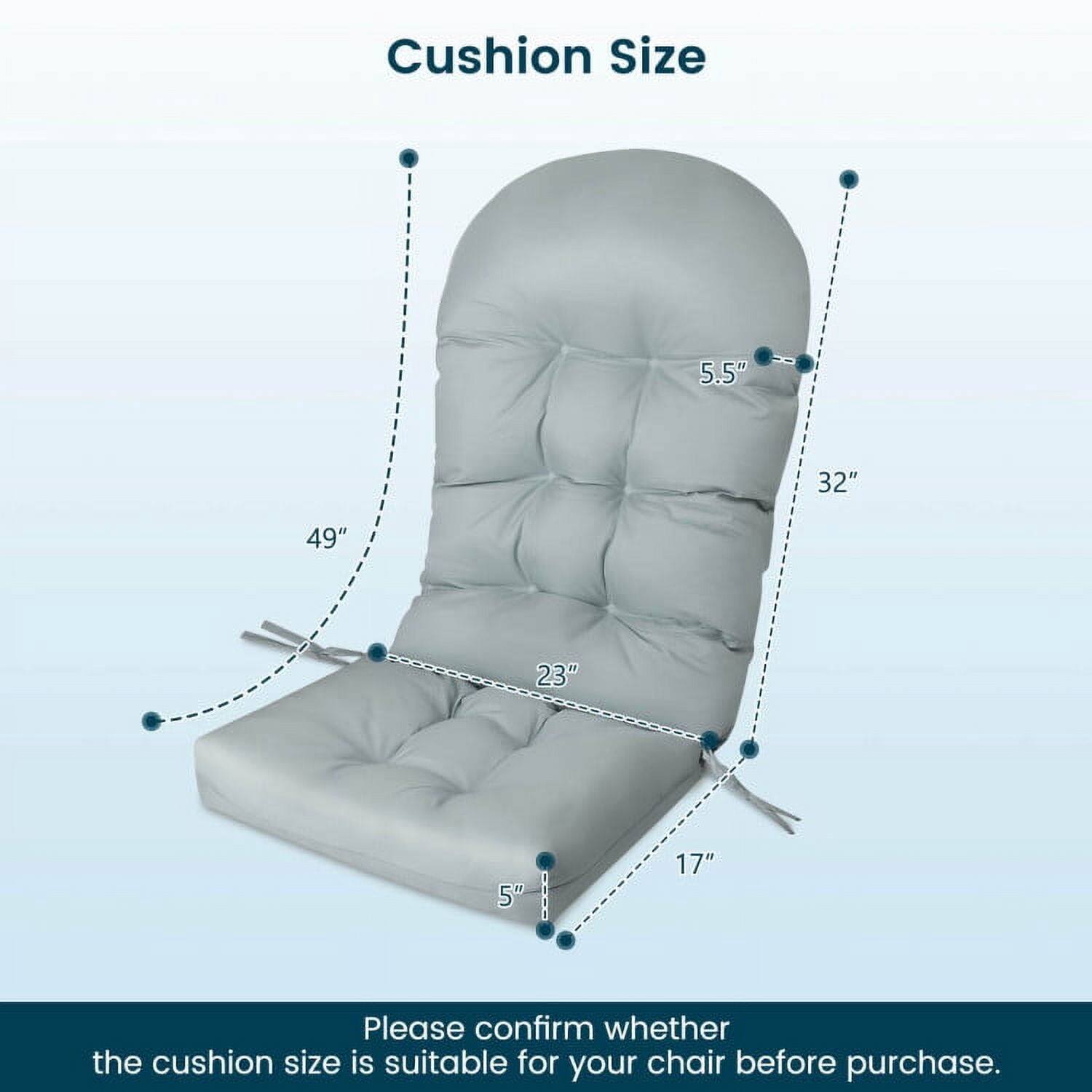 Cushion Size: 5.5" x 32" x 49" x 23" x 5" x 17"

Please confirm whether the cushion size is suitable for your chair before purchase.