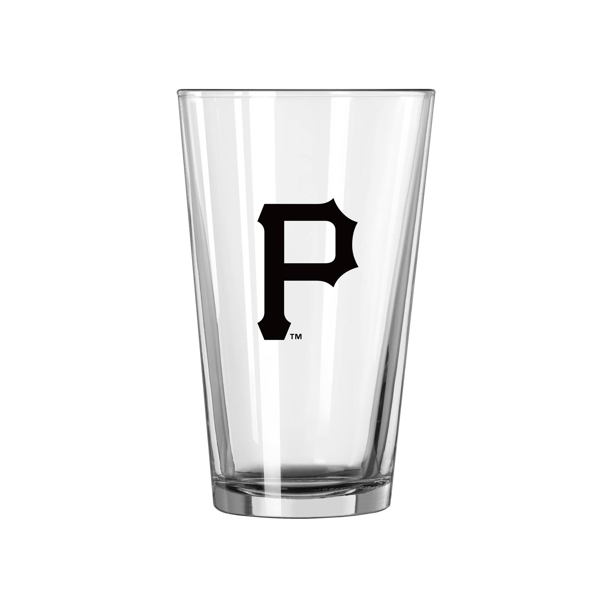 Alt View 1. Logo Brands - Pittsburgh Pirates 16oz. Team Wordmark Game Day Pint Glass - Multicolor.