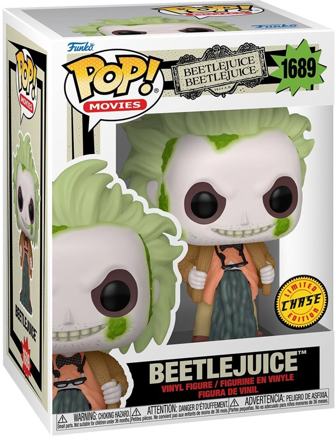POP! BEETLEJUICE 1689 2024 A.D MOVIES BEETLEJUICE I FIGURINE EN VINYLE VINYL FIGURE VINIL FIGURA DE ASFIXIA. ADVERTENCIA: PELIGRO DE menores de 36 meses. D'TOUFFEMENT. adecuado para nios DANGER pequeias. No es HAZARD. ATTENTION: aux enfants de moins de 36 mois, Partes WARNING: CHOKING Petites pieces. e convient pas for children under 36 months Small parts. Not suitable