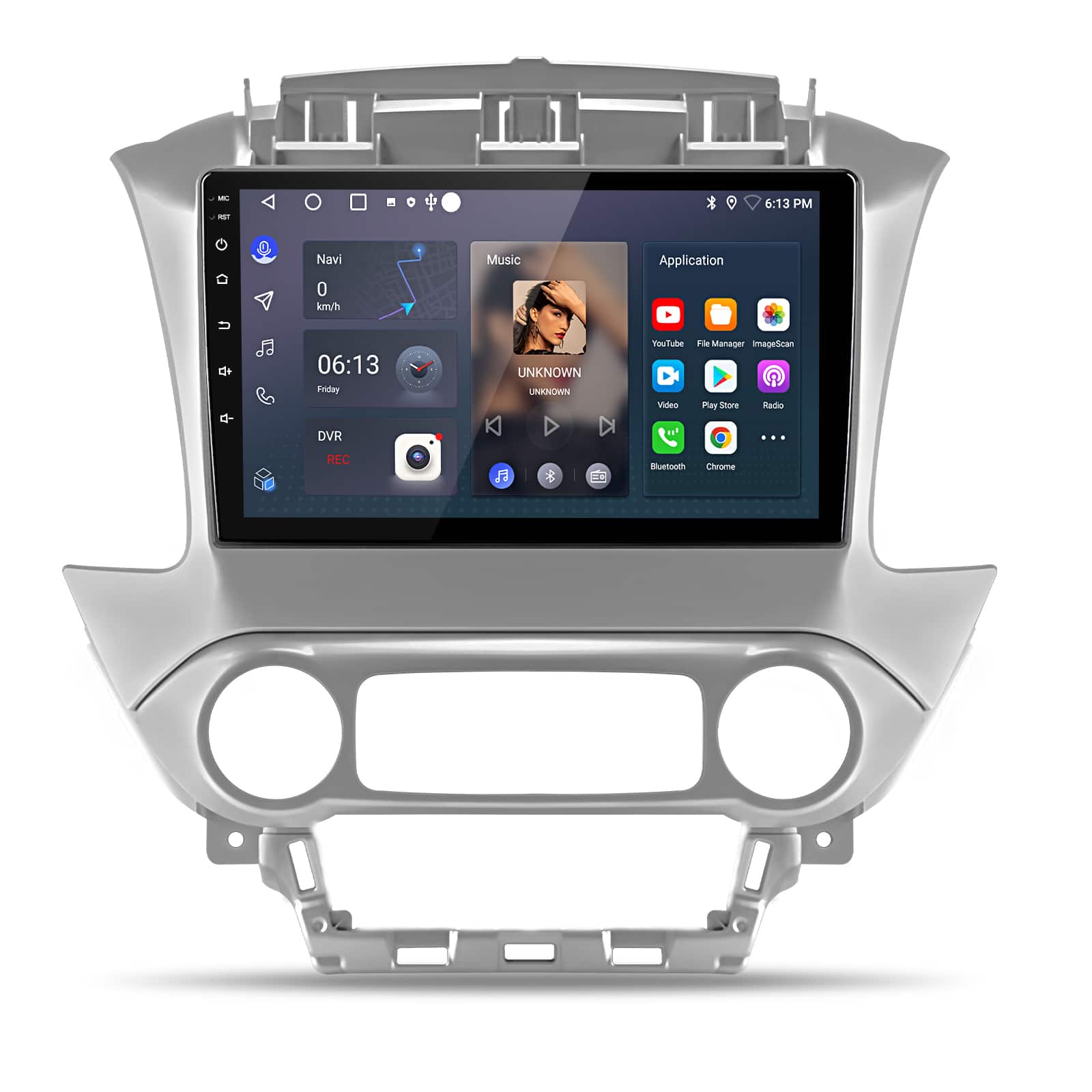 Junsun - For Chevrolet Suburban Tahoe Yukon 2015-2019 10" 2+64GB Android 15 carplay Car Stereo Radio GPS Navi WIFI SWC DSP RDS BT - Black