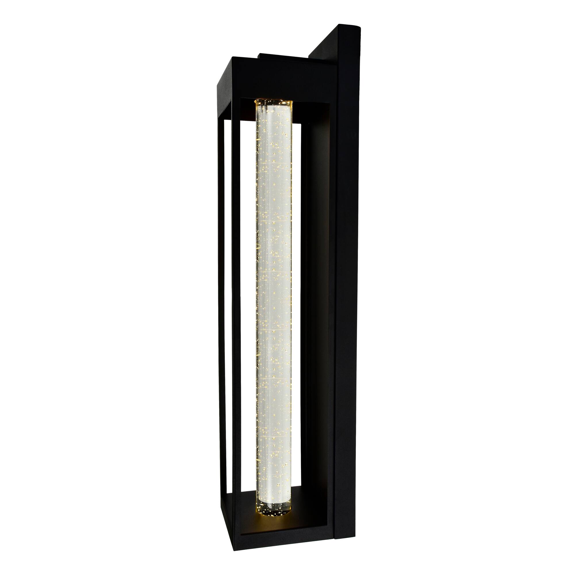 Back. CWI Lighting - Rochester LED Integrated Black Outdoor Wall Light - Black.