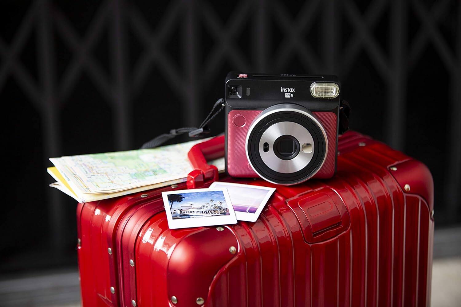 Alt View 6. Fujifilm - Fujifilm Instax Square SQ6 - Instant Film Camera - Ruby Red - Bundle - Ruby Red.