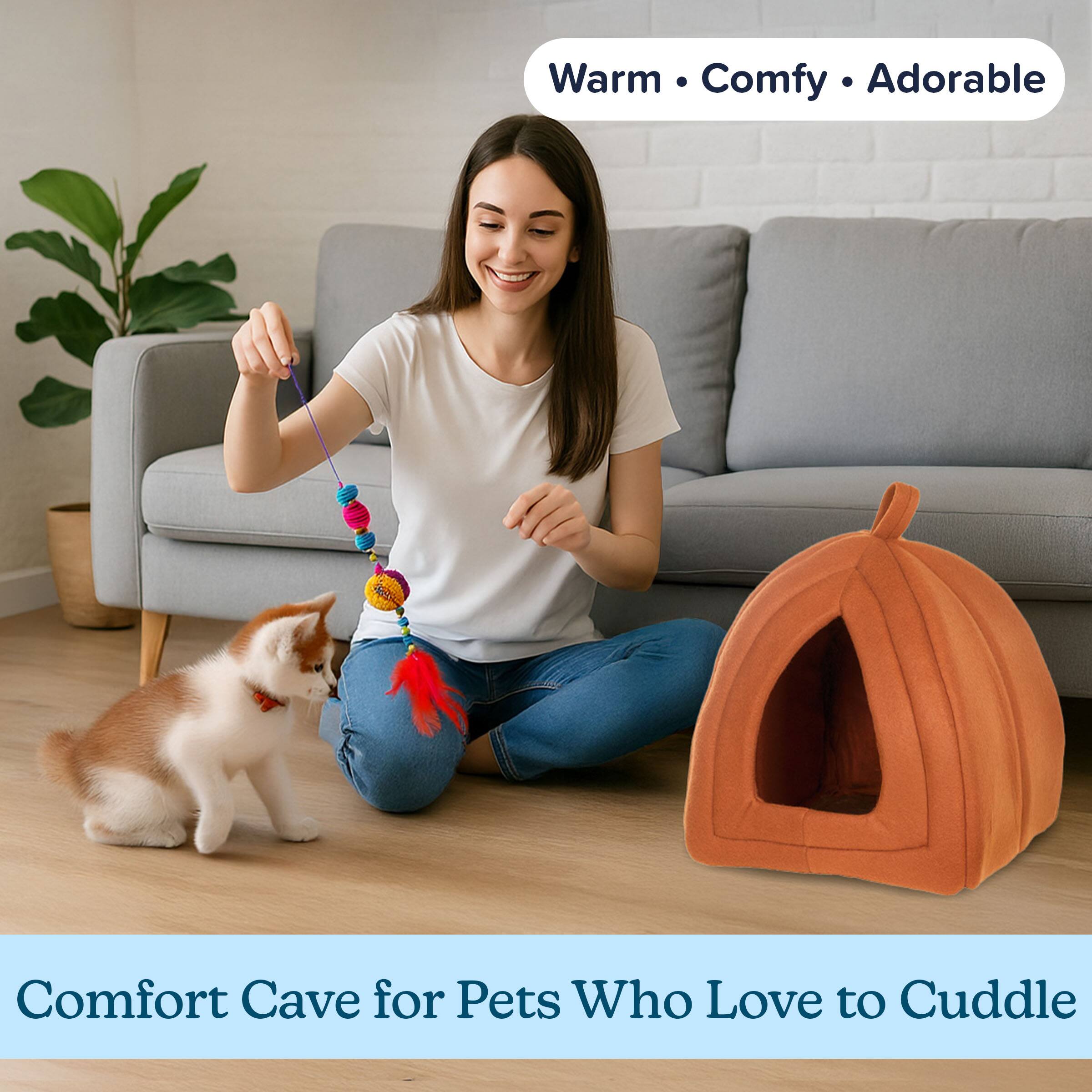 Warm • Comfy • Adorable

Comfort Cave for Pets Who Love to Cuddle