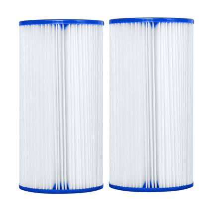 Front. Bestway - Bestway 4.2" x 8" Type III-A/C Filter Cartridge for Outdoor Pool Pump, 2 Pack.