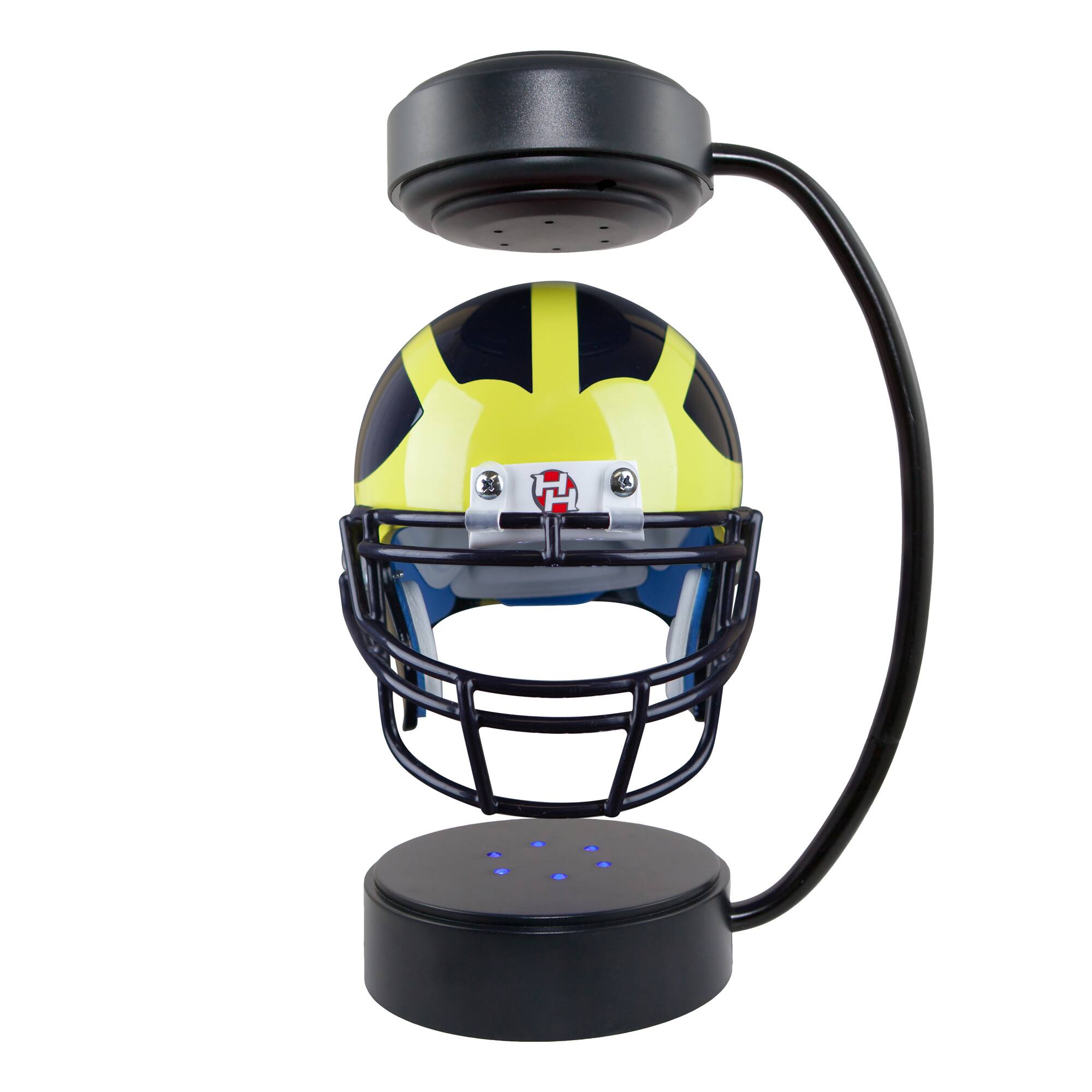 Alt View 2. Pegasus - Michigan Wolverines Hover Team Helmet - Navy.
