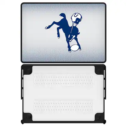 Front. Keyscaper - Baltimore Colts Linen MacBook Case - Pro 13 in - Multicolor.