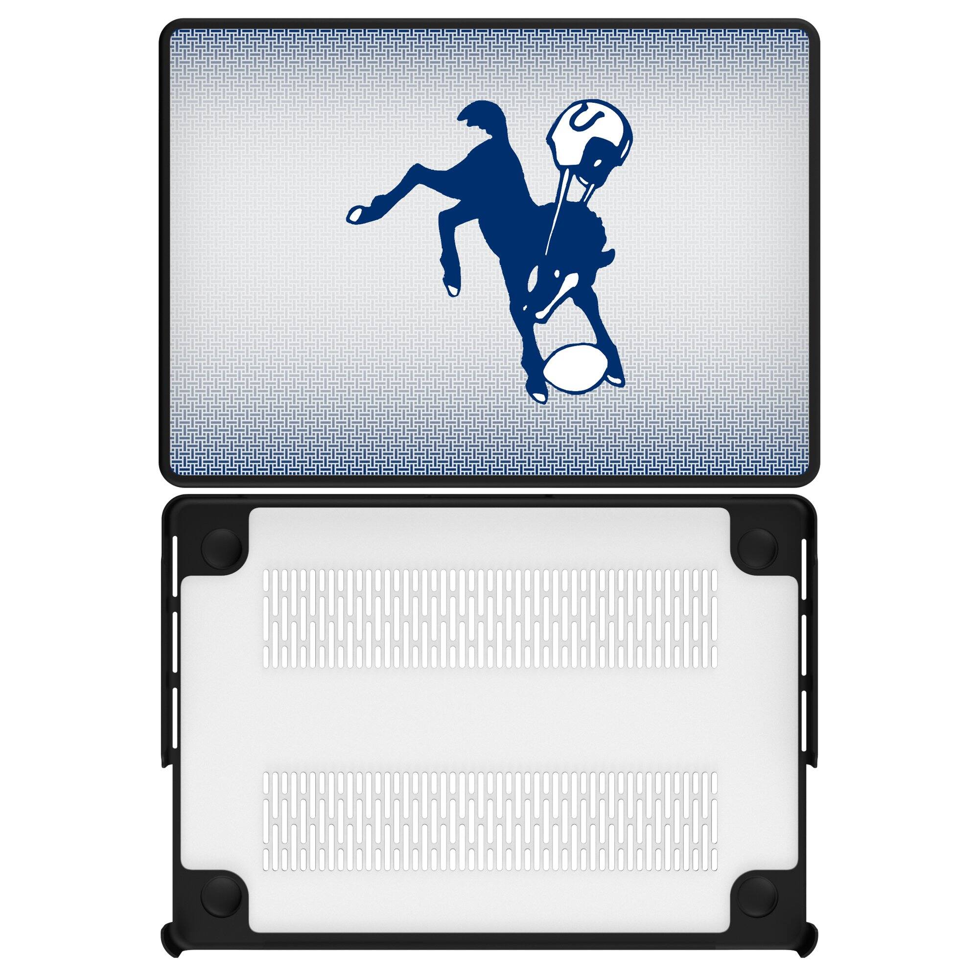 Front. Keyscaper - Baltimore Colts Linen MacBook Case - Pro 14 in - Multicolor.