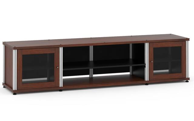 Front. Salamander Designs - Synergy TV/Media Cabinet Single Box Model 248 - Dark Walnut.