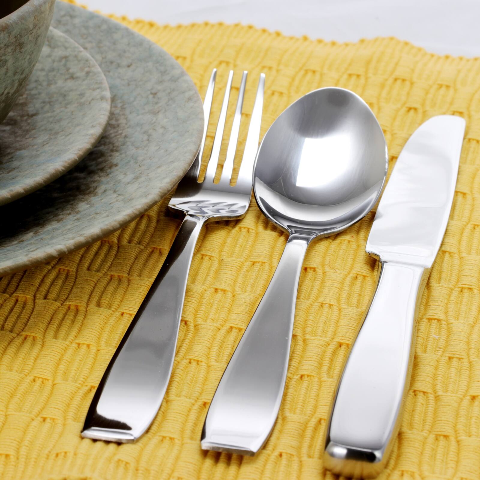 Alt View 3. Gibson - Gibson Castleford 20 Peice  Flatware Set - Silver.