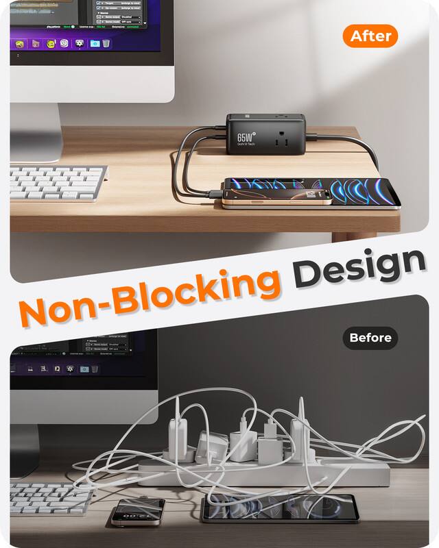 After

65W CARV Tech

Non-Blocking Design

Before