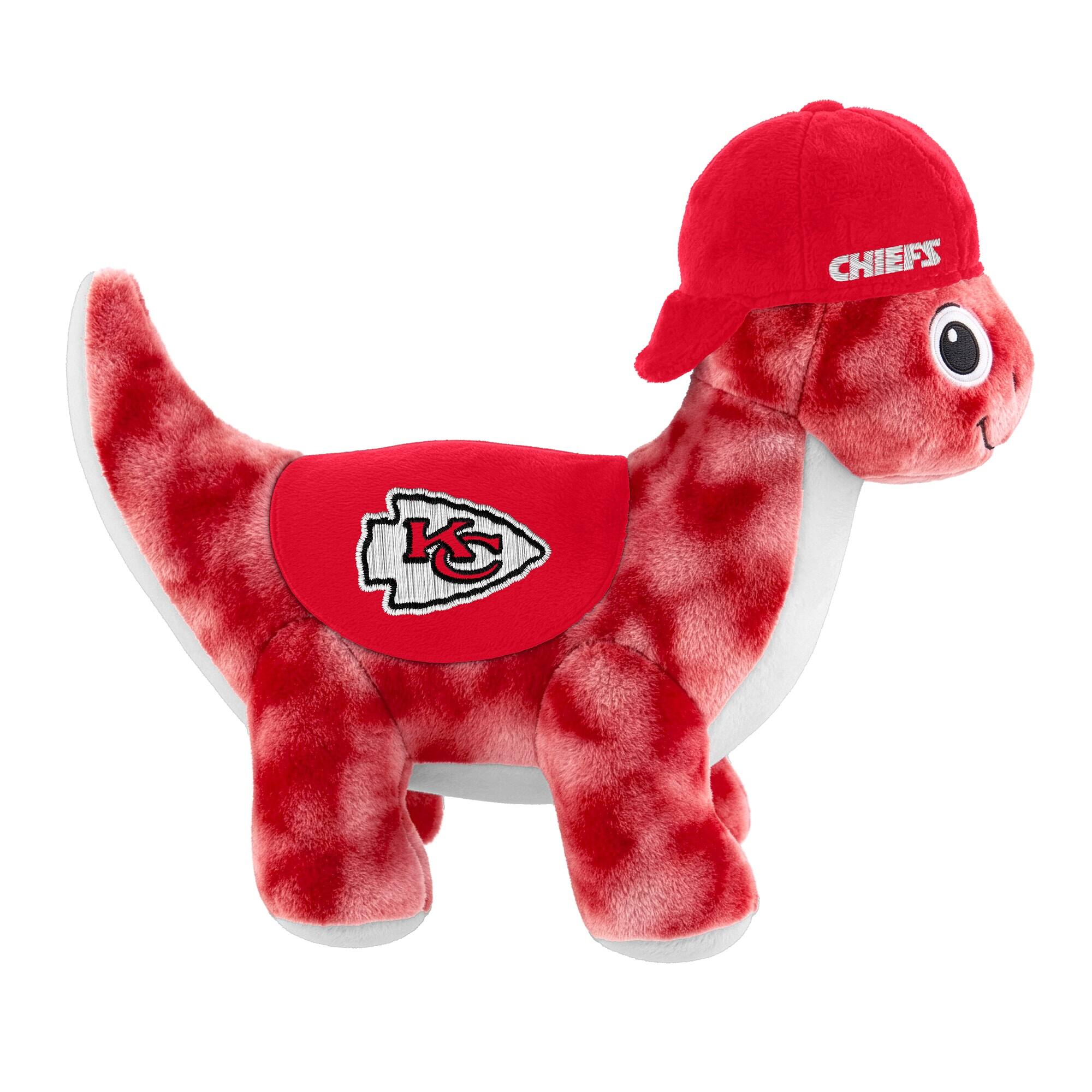 Alt View 1. Sporticulture - Kansas City Chiefs Huddle Plush Fanasaur - Multicolor.